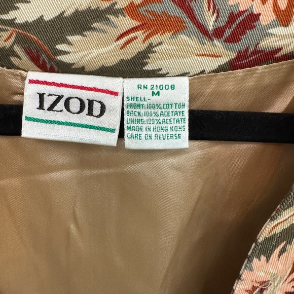 Vintage Izod Floral Patterned Vest with buckle detail. Size M 90s cottagecore - Picture 4 of 6